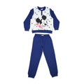 Kids winter flannel pajamas - Mickey Mouse - navy blue - 110