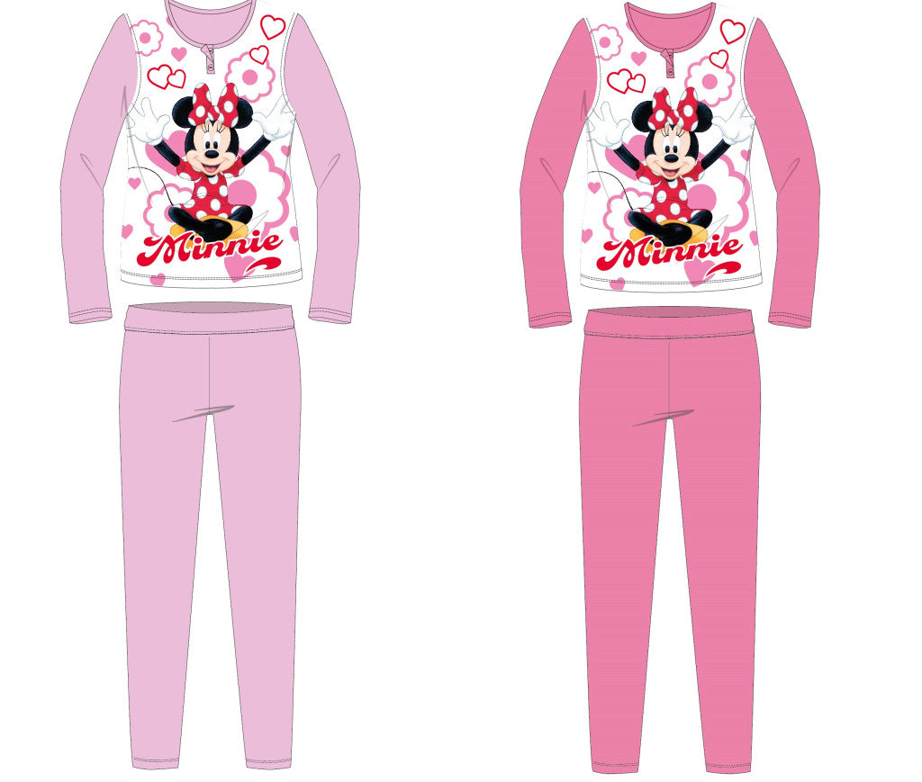 Disney Minnie Mouse jersey cotton pyjamas - light pink - 104