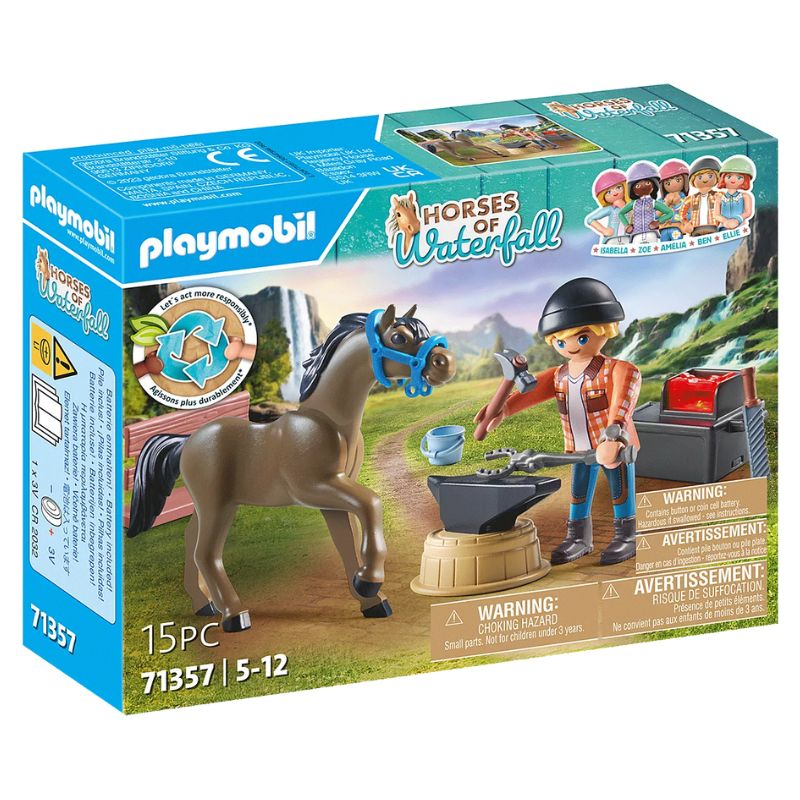 Playmobil Ben, a patkolókovács és Achilles (71357)