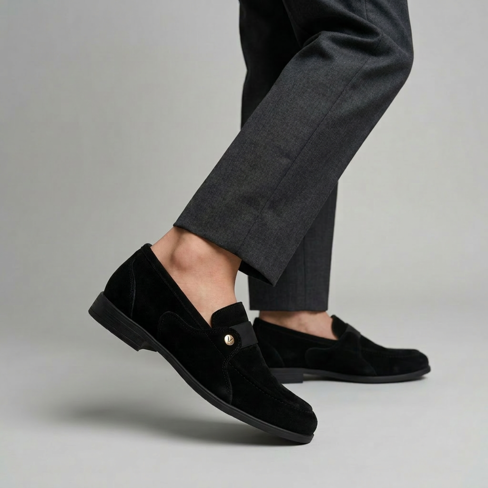 Black Velvet Boys Shoes